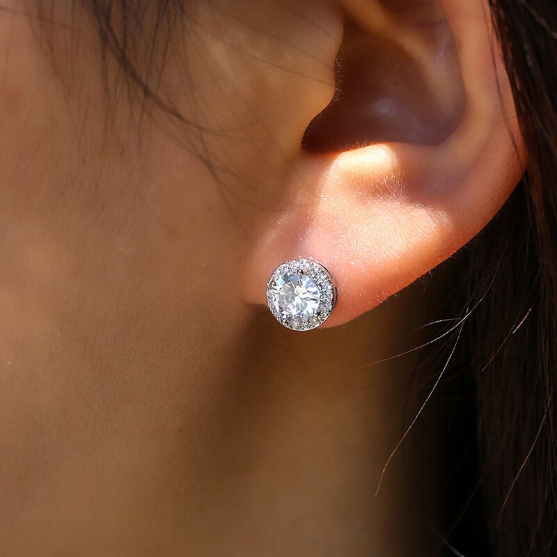 Classic Cubic Zirconia Bead Stud Earring