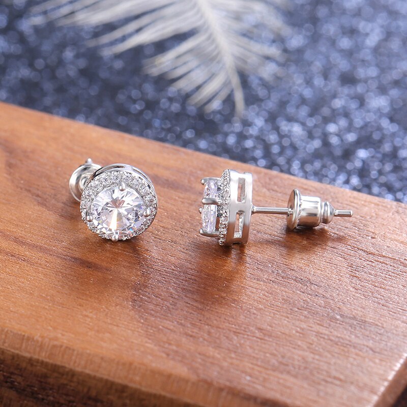 Classic Cubic Zirconia Bead Stud Earring