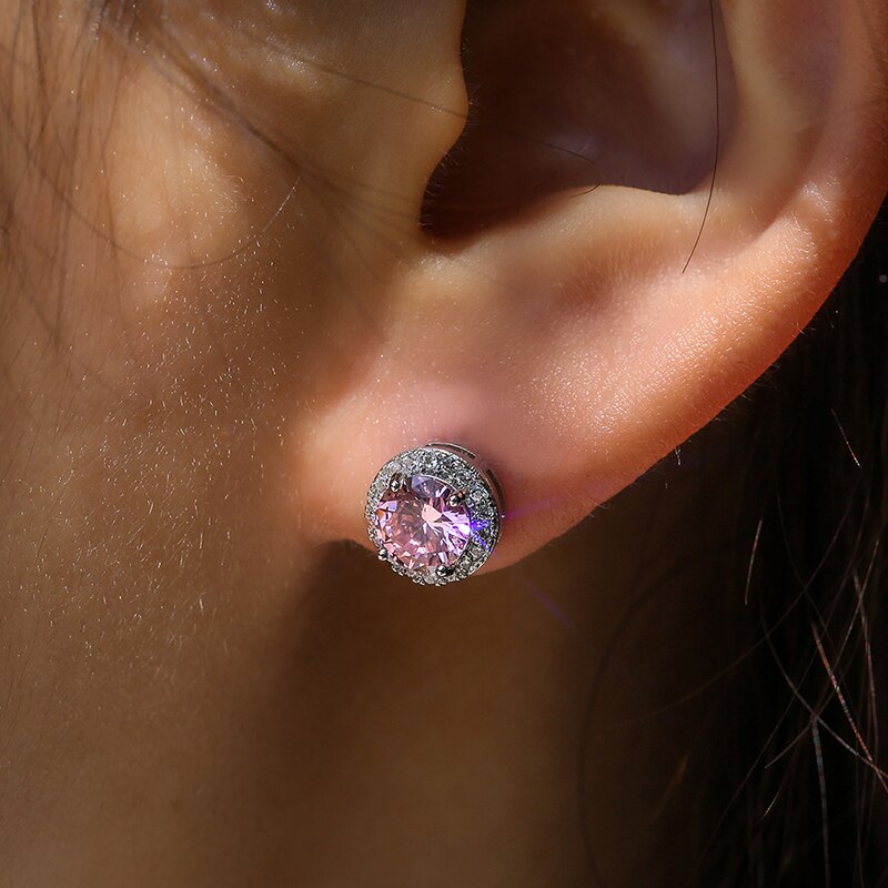 Classic Cubic Zirconia Bead Stud Earring