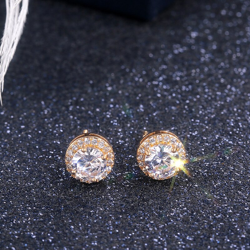 Classic Cubic Zirconia Bead Stud Earring