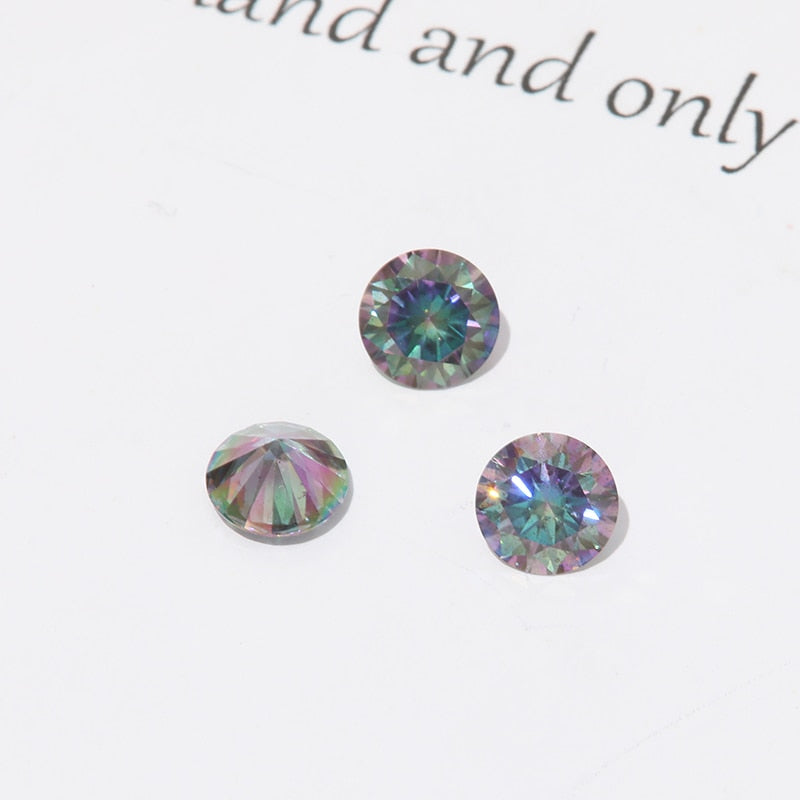 Coloured Loose Moissanite Stones 0.5-3ct