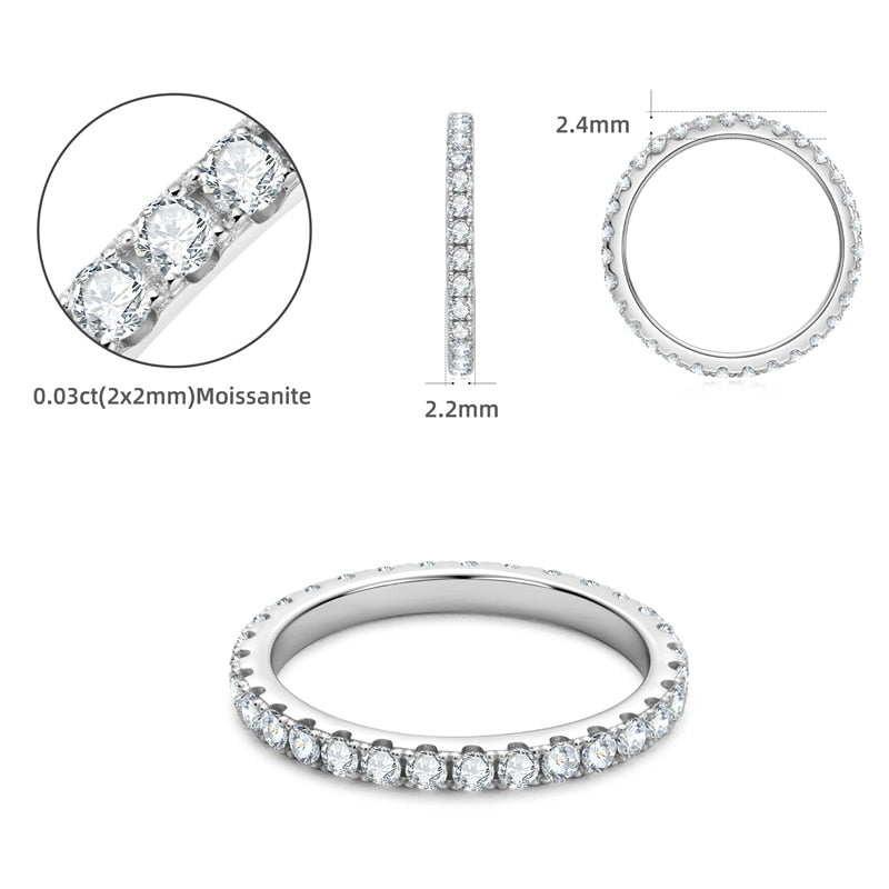 Eternity Stackable Wedding Band (2mm Stones)