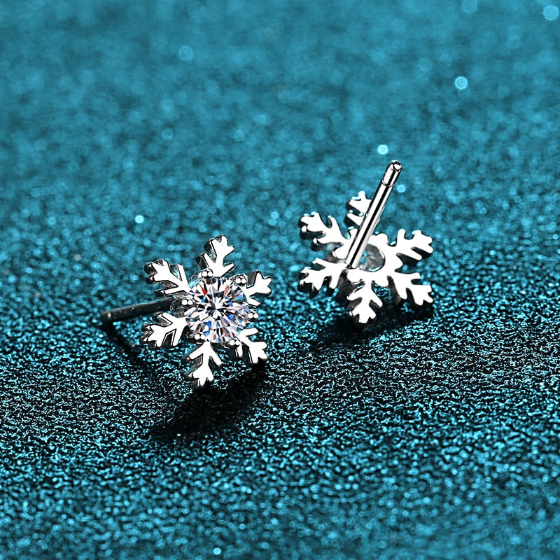 Snowflake Stud Earrings